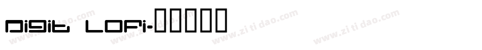 Digit LoFi字体转换